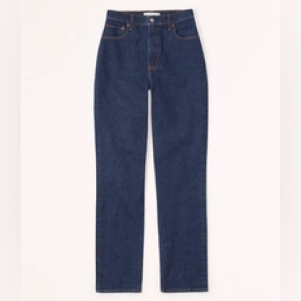 Abercrombie & Fitch Ultra High Rise 90’s Straight Curve Love Jeans NWOT